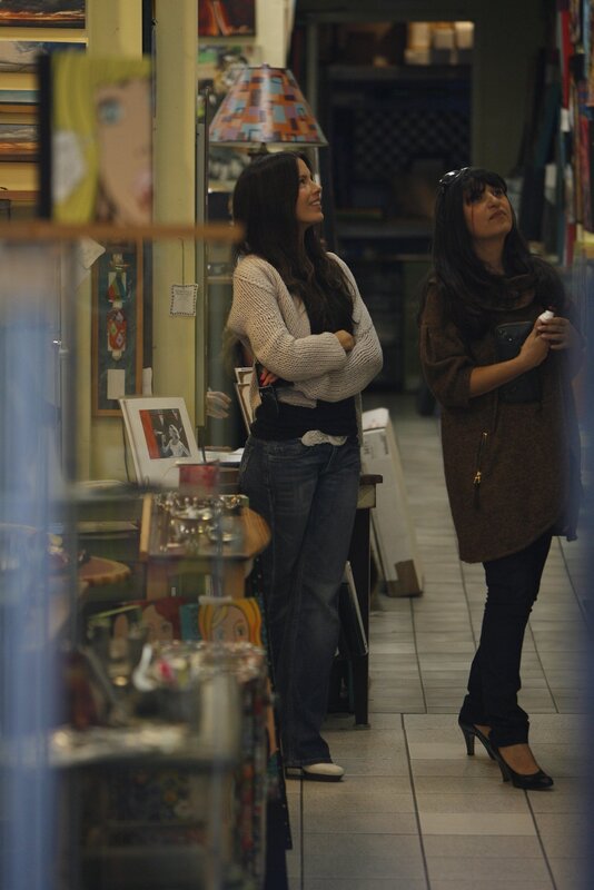 Two women in a shop