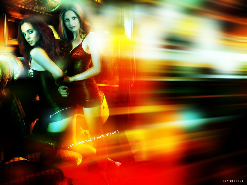 two women in a stylized photo