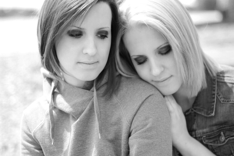 two women in a tender moment