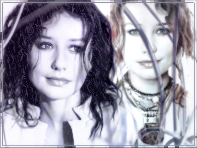 two women in artistic portrait