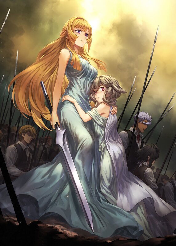 Two Women in Battle — Gold