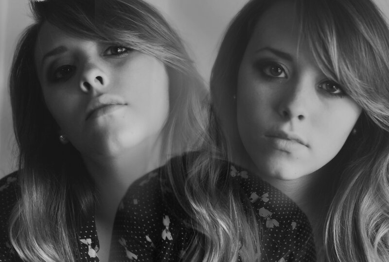two women in black and white