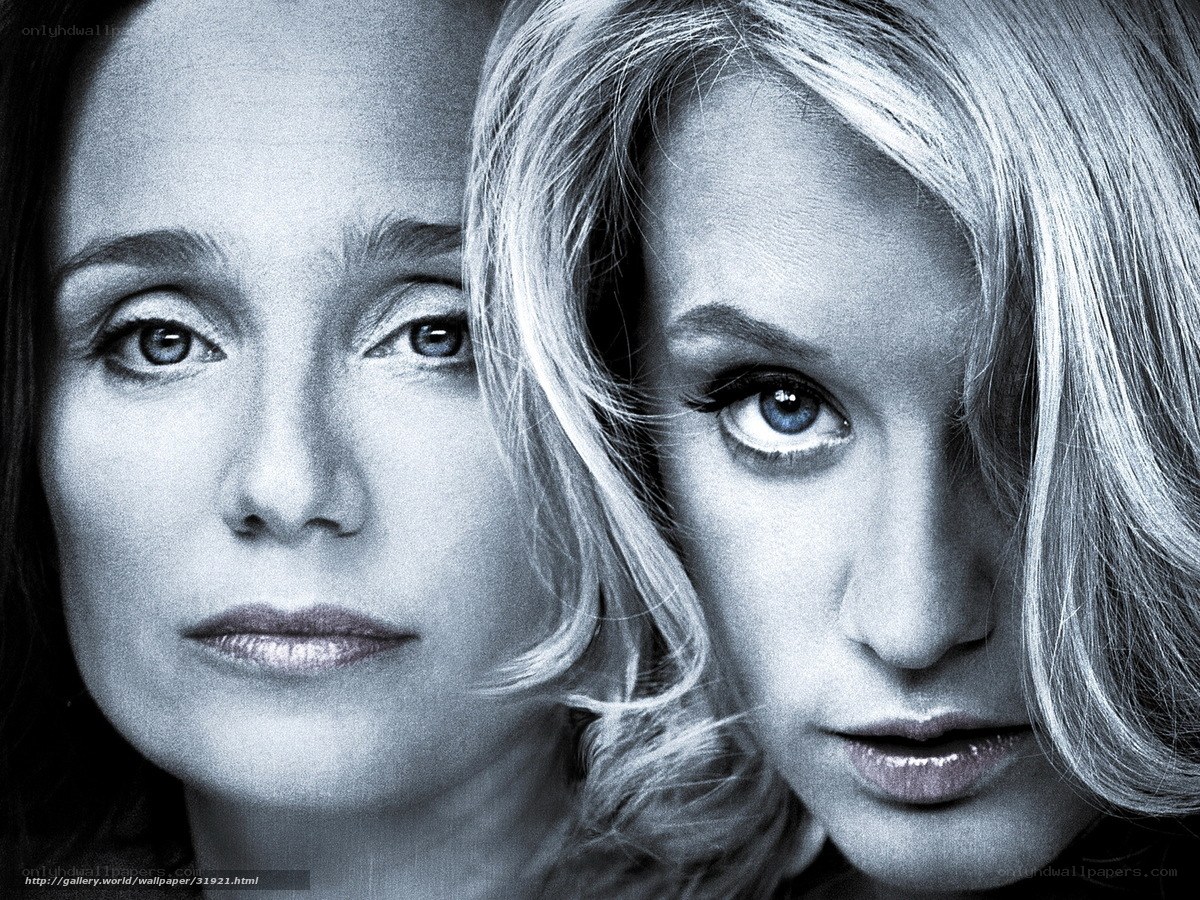 Two women in black and white