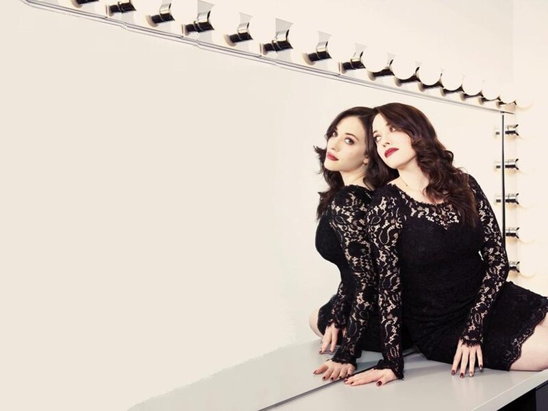Two Women in Black Dresses — Dramatic, Photograph, Mirror