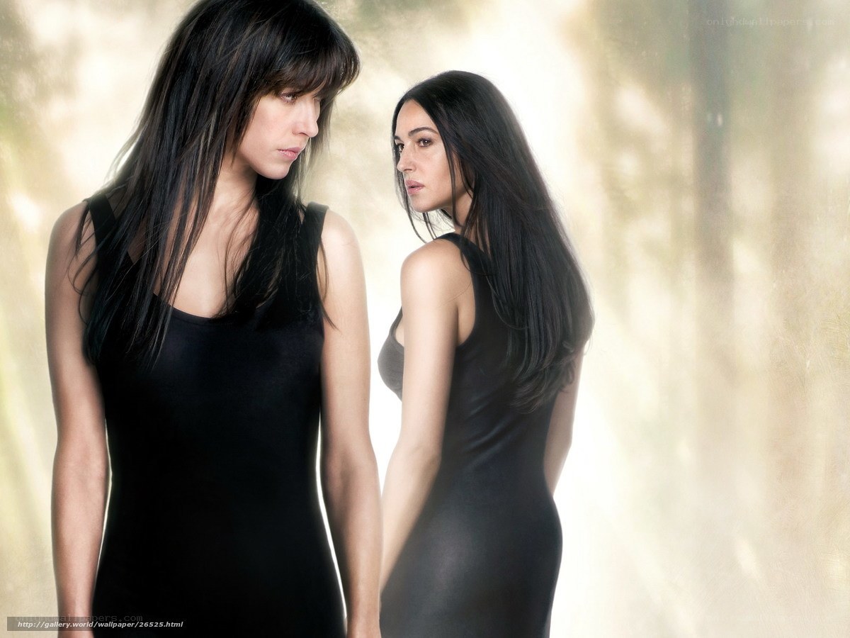 Two women in black dresses