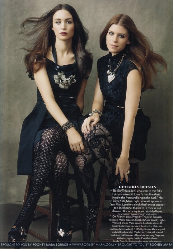 Two women in black fashion