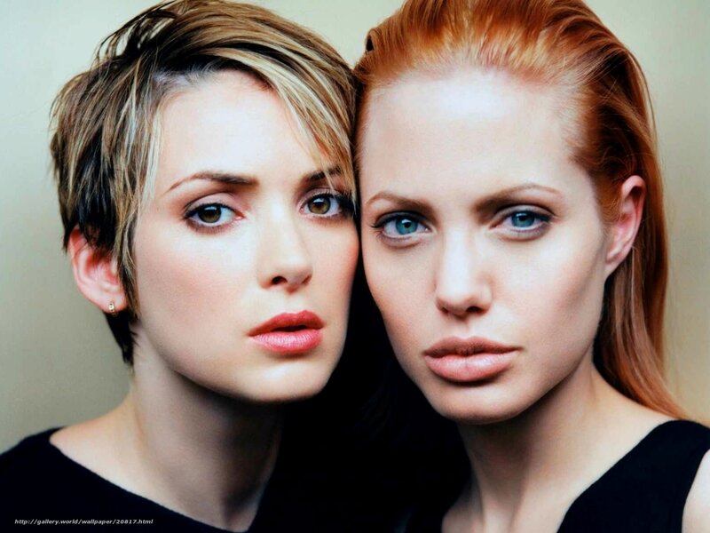 Two Women in Black Tops — Red