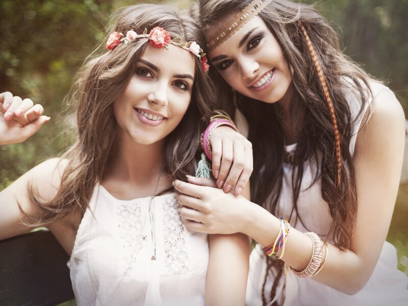 Two Women in Boho Style