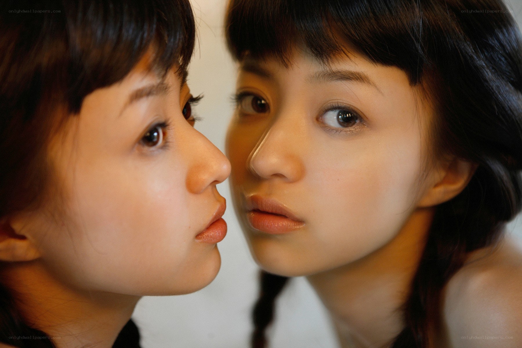 two women in close-up