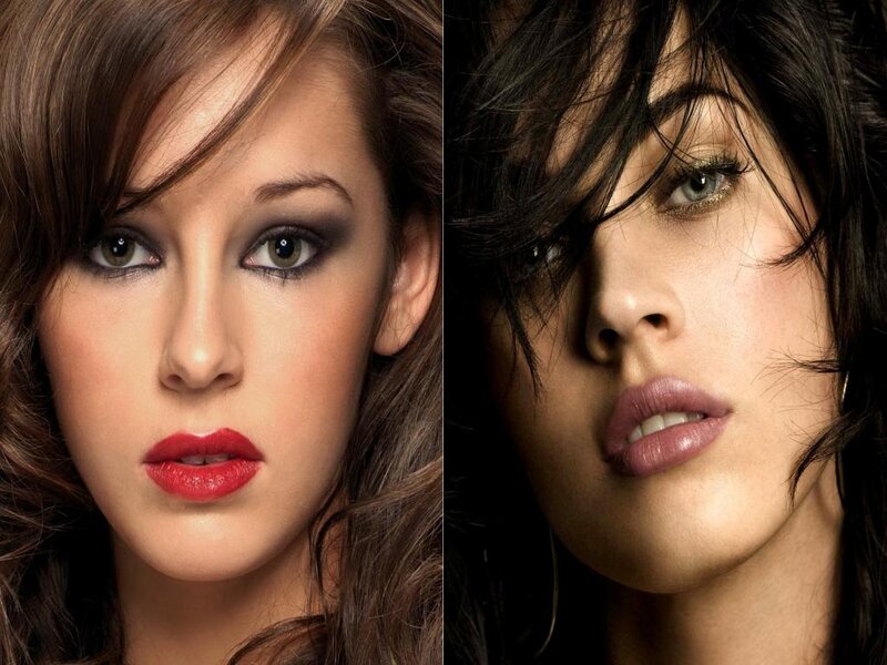 Two Women in Close-up — Brown