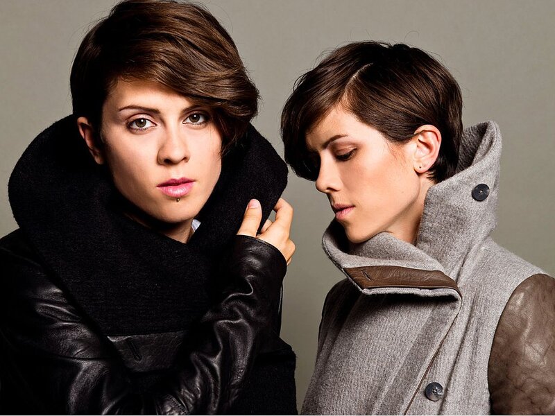 Two Women in Coats — Gray