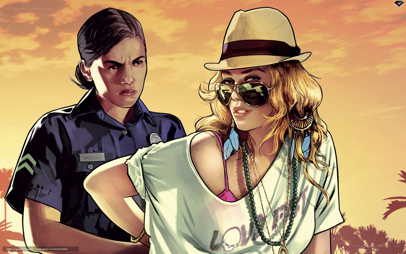 Two women in contrasting styles