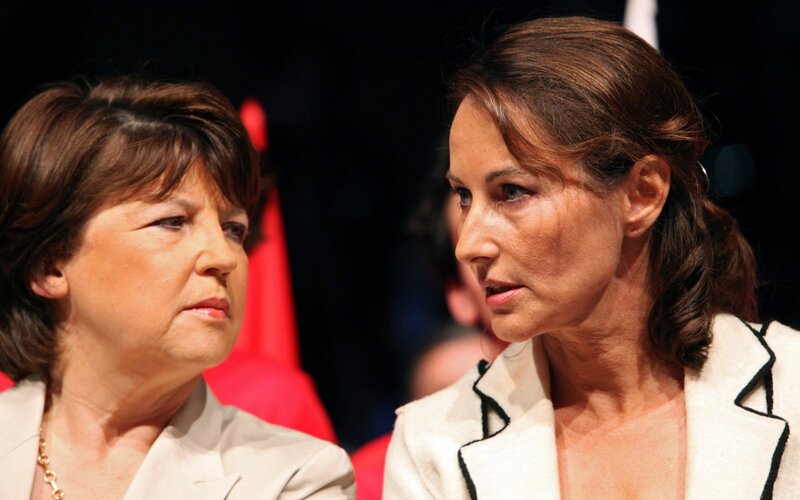Two Women in Conversation — White