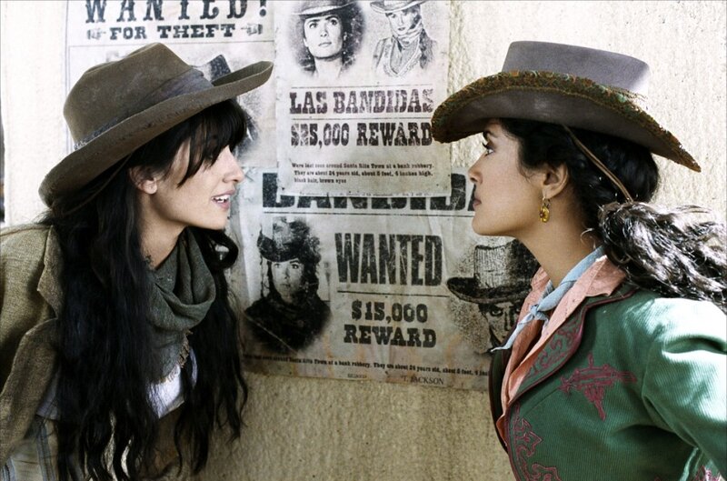 Two Women in Cowboy Hats — Brown, Dramatic