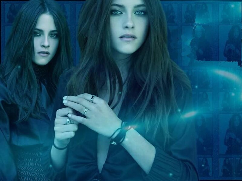 Two Women in Dark Clothing — Blue