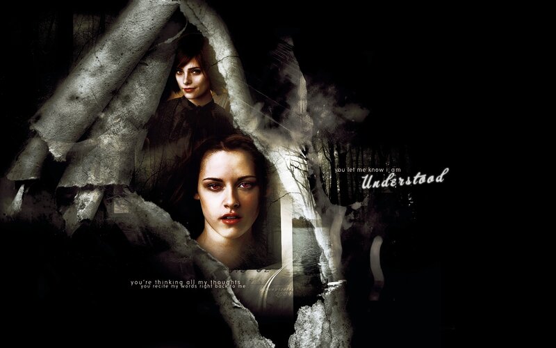 Two Women in Dark Forest