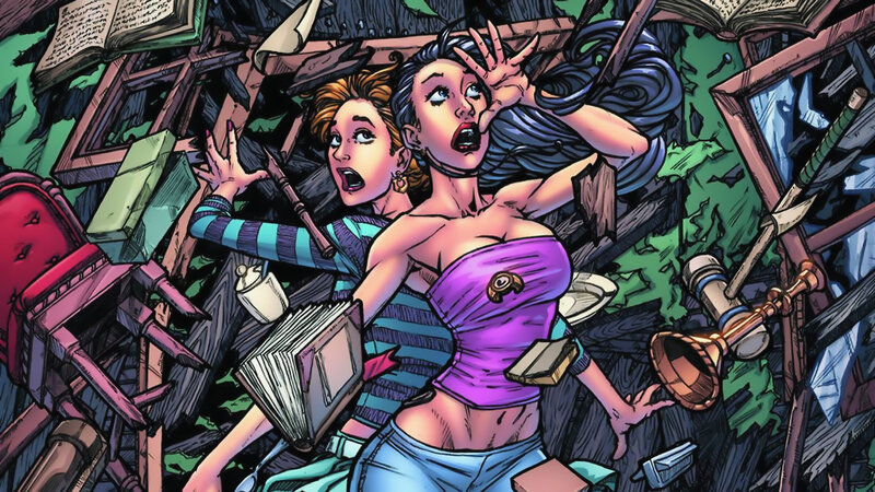 Two Women in Debris