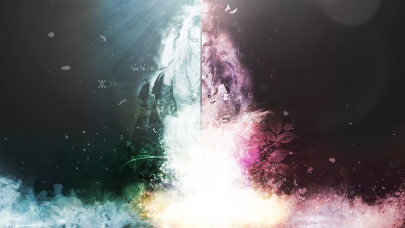 Two Women in Digital Art — White