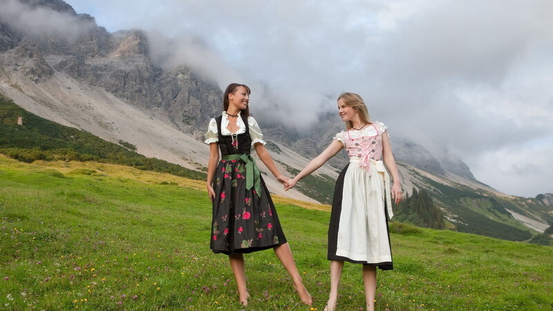 Two Women in Dirndls