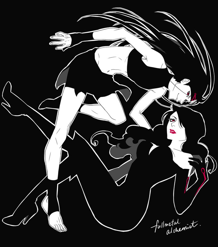 Two Women in Dynamic Pose