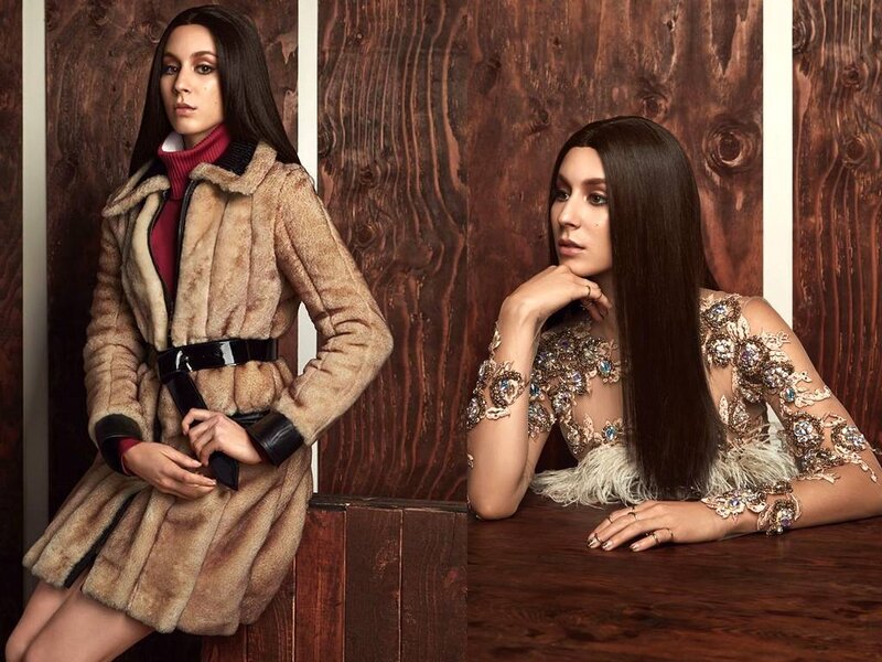 Two Women in Fashion — Brown