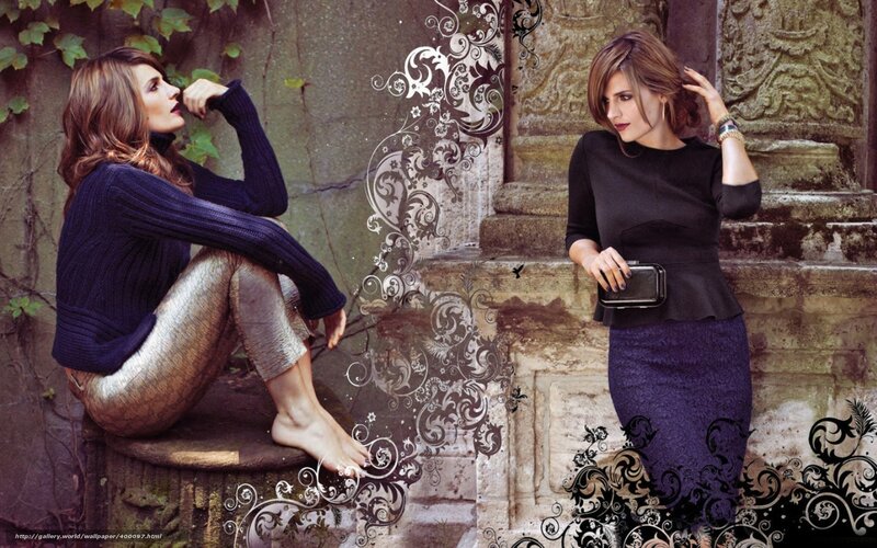 Two women in fashion poses