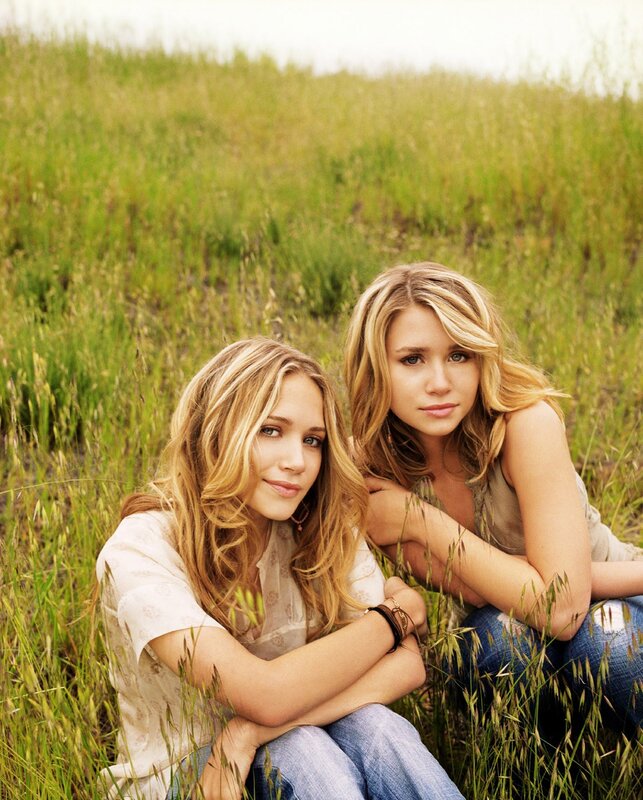 Two Women in Field — Green, Calm