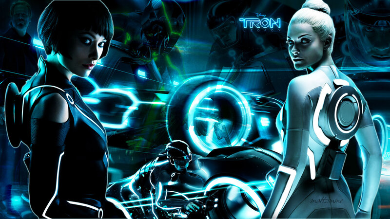 Two Women in Futuristic Suits — Blue