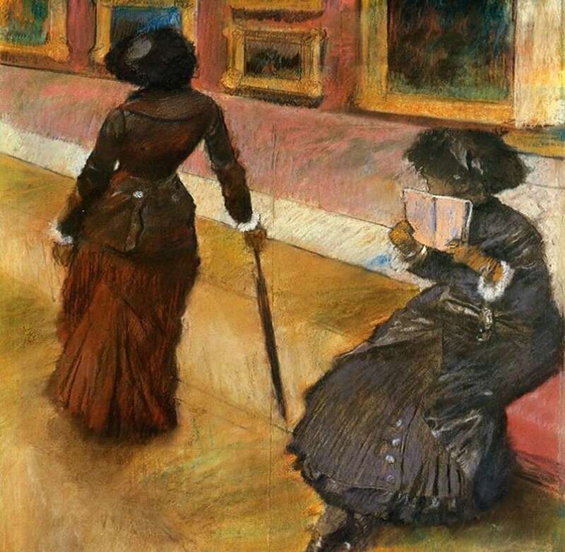 Two Women in Gallery