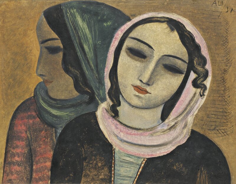 Two Women in Headscarves