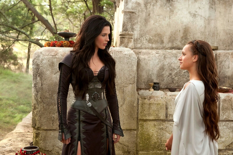 two women in historical costumes