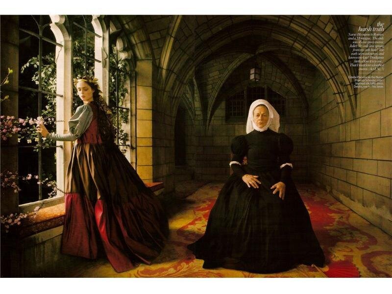 Two women in historical dress