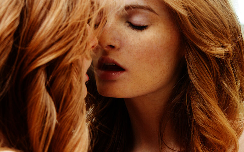two women in intimate moment