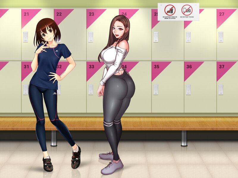 Two Women in Locker Room