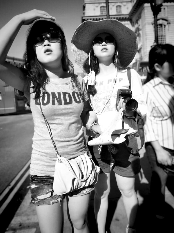 Two women in London