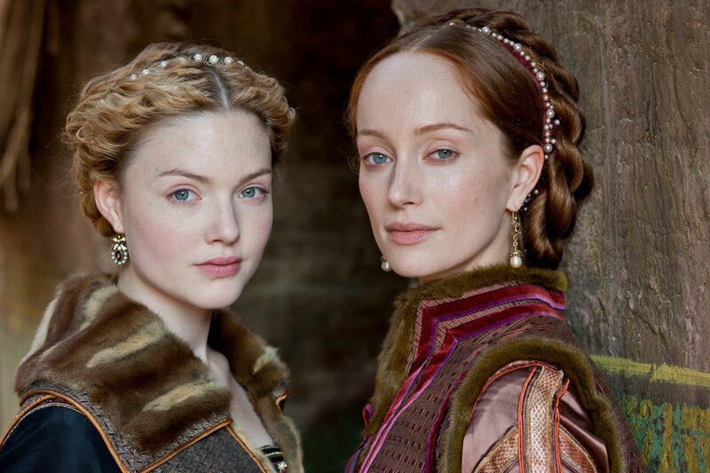 Two women in medieval attire