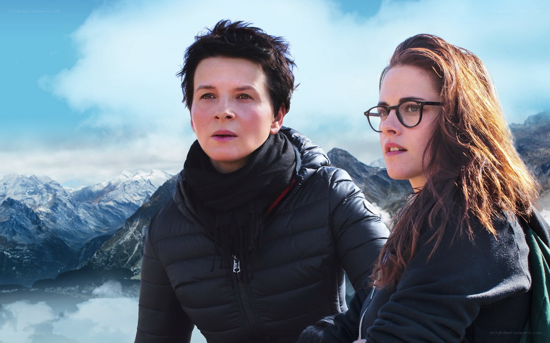 two women in mountains