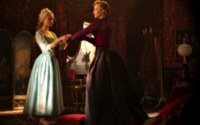 Two Women in Period Dresses
