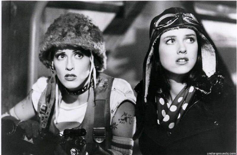Two women in pilot gear