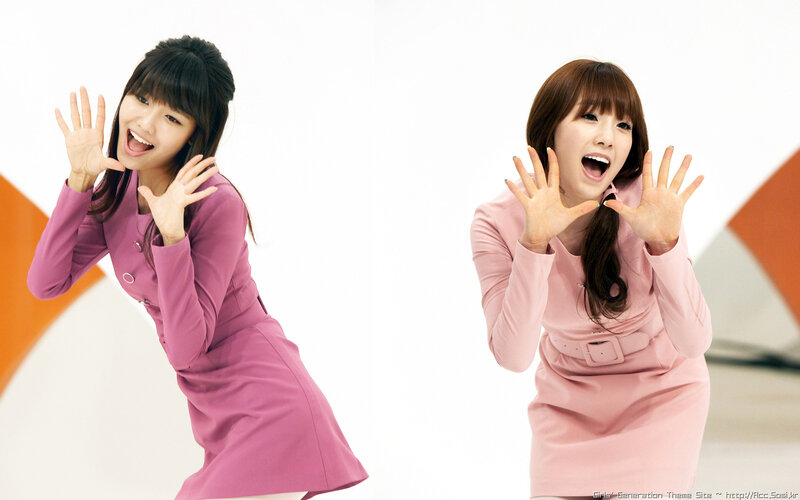 two women in pink dresses