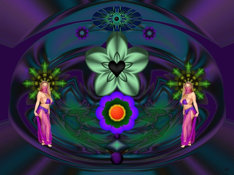 Two Women in Purple Outfits — Dreamy
