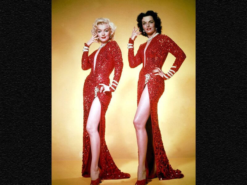 Two Women in Red Dresses — Glamorous