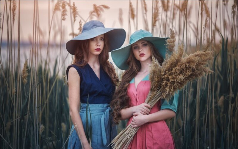 Two Women in Reeds