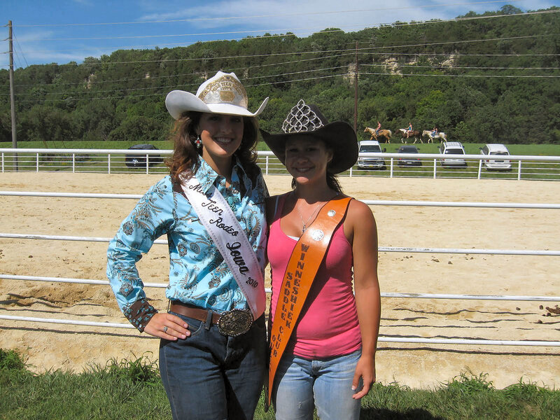 Two Women in Rodeo Attire
