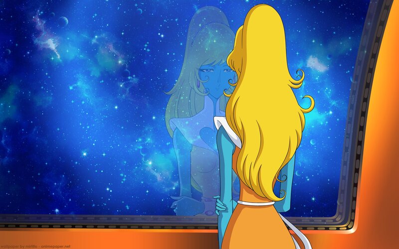 Two Women in Space — Blue