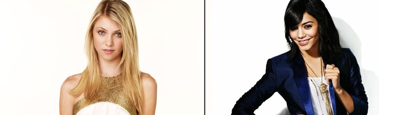 two women in studio portraits
