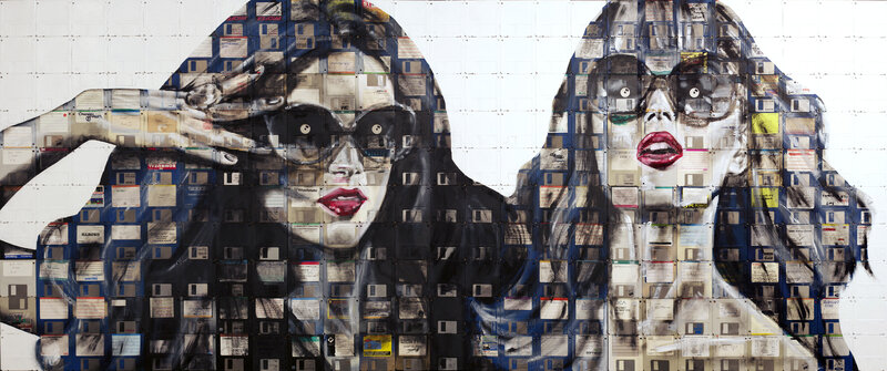 Two Women in Sunglasses — White