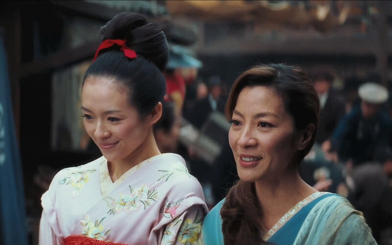 Two Women in Traditional Clothing — Pink, Calm
