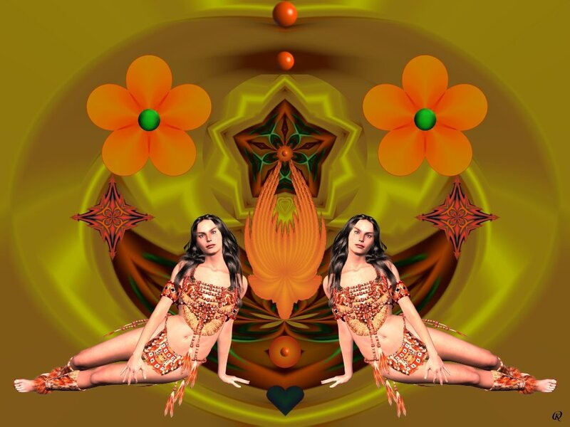 Two Women in Tribal Attire