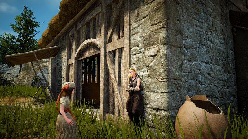 Two Women in Village